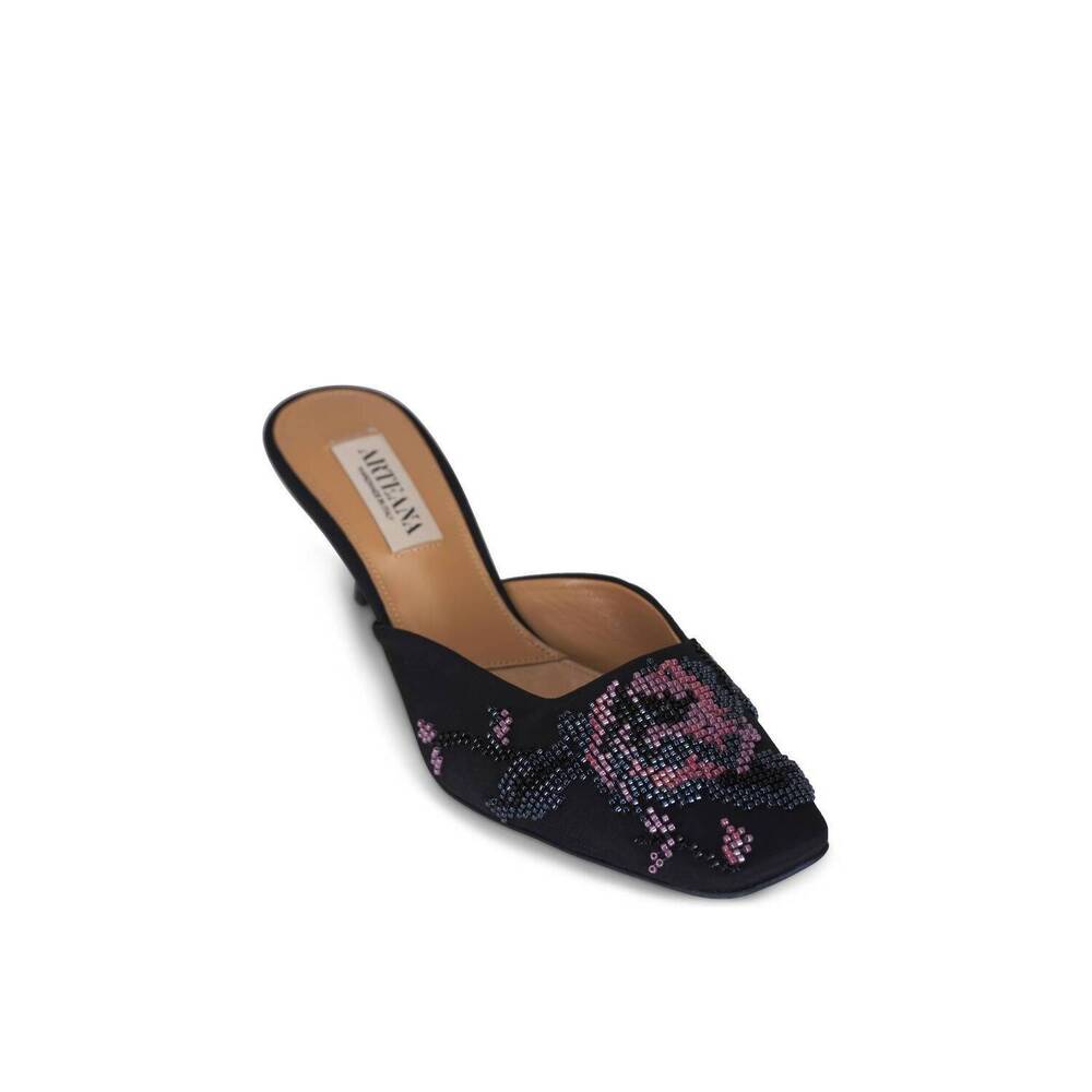 NEW ARTEANA women's marta 50 beaded mule in black